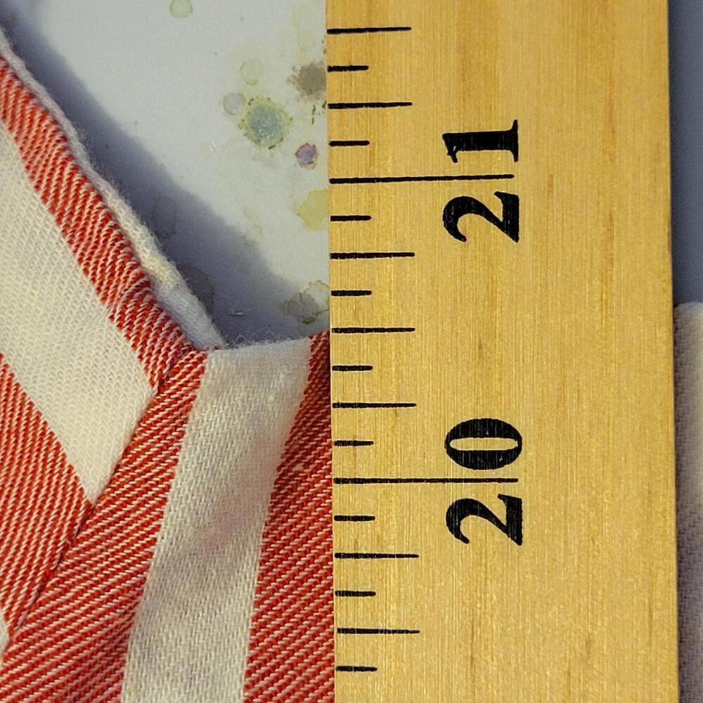 Bass 2 Pack Red Blue Plaid and Stripes Peasant Tops Women Size M - Picture 7 of 8